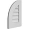 Ekena Millwork Quarter Round Top Left Surface Mount PVC Gable Vent w/ 3-1/2"W x 1"P Standard Frame, 14"W x 20"H GVPQL14X2001SN - alternate 5